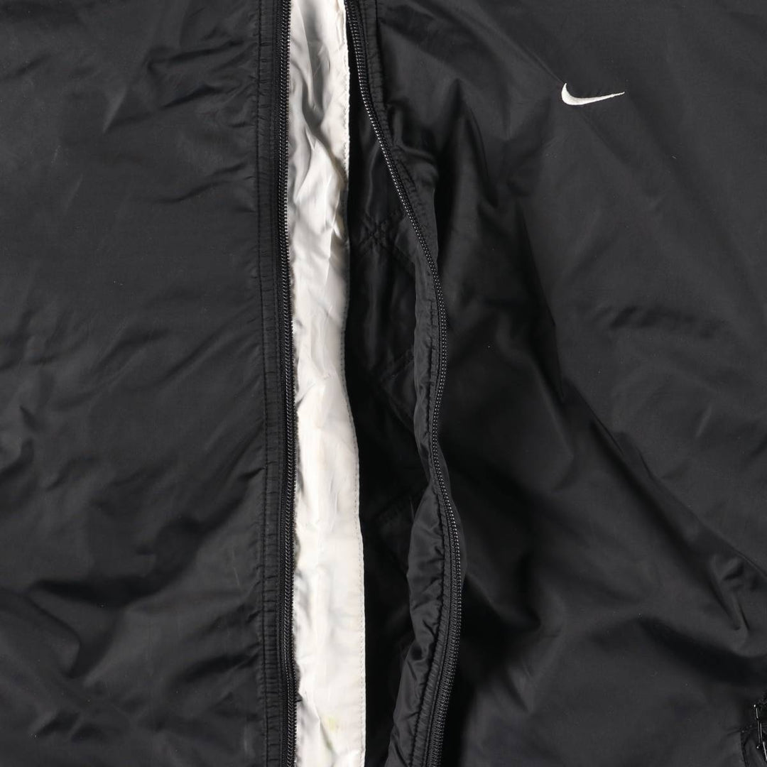 90s-00'S Nike padded puffer jacket, men's size XL Nylon black type Vintage Second Hand
