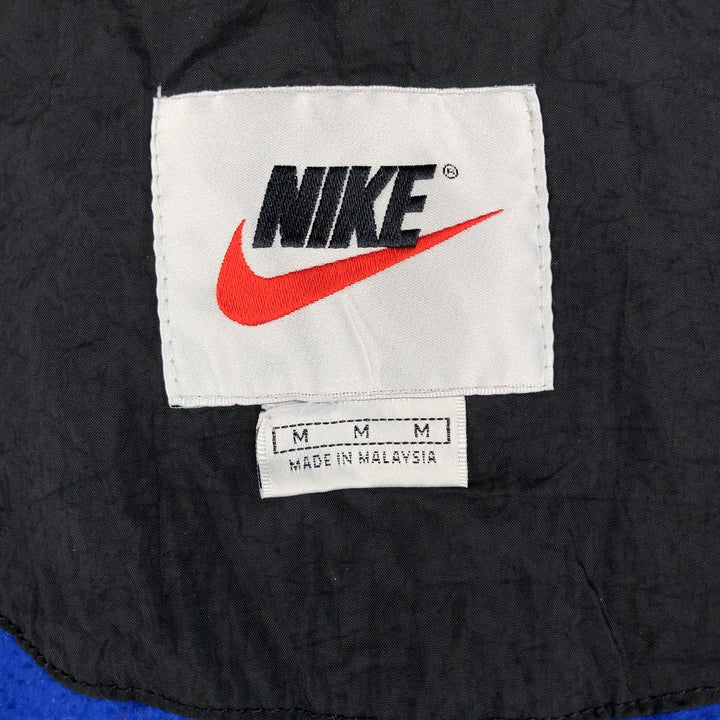 90'S Nike Back Logo Padded Puffer Jacket Men's Medium Vintage Nylon black type Vintage Second Hand