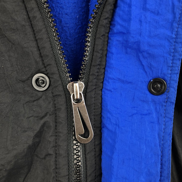 90'S Nike Back Logo Padded Puffer Jacket Men's Medium Vintage Nylon black type Vintage Second Hand