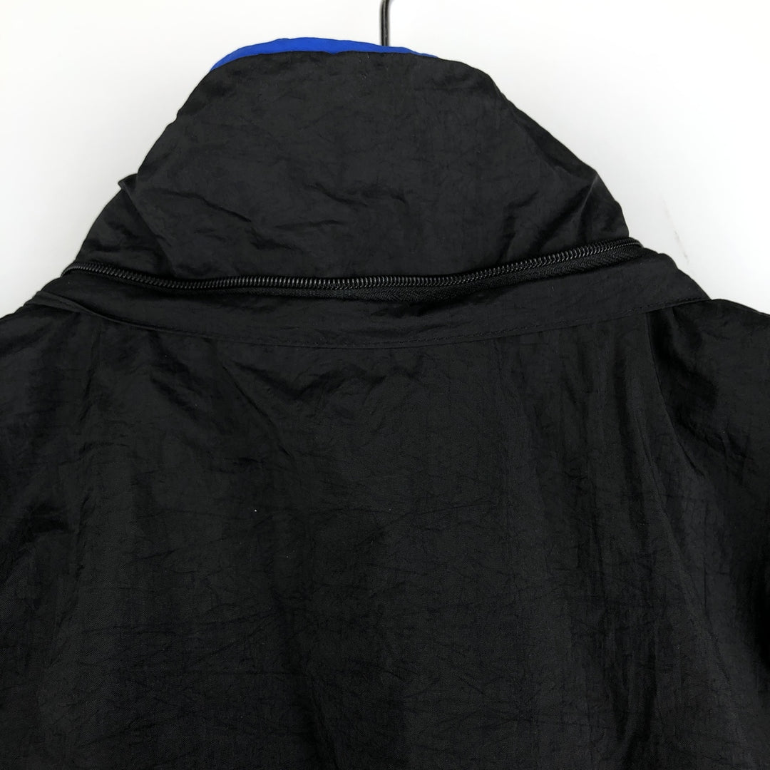 90'S Nike Back Logo Padded Puffer Jacket Men's Medium Vintage Nylon black type Vintage Second Hand