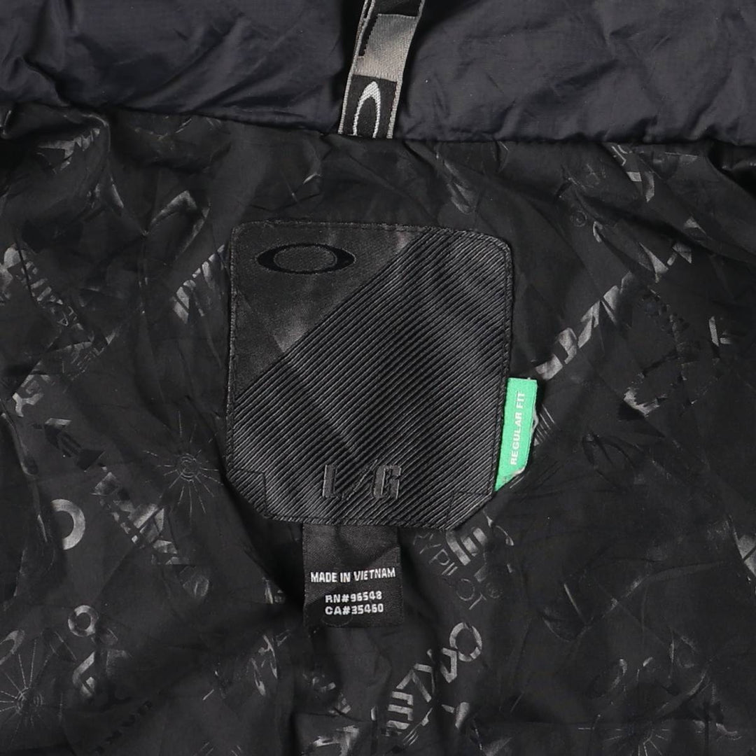 2000'S Oakley Regular Fit Padded Puffer Jacket, Men's Size L Nylon black type Vintage Second Hand