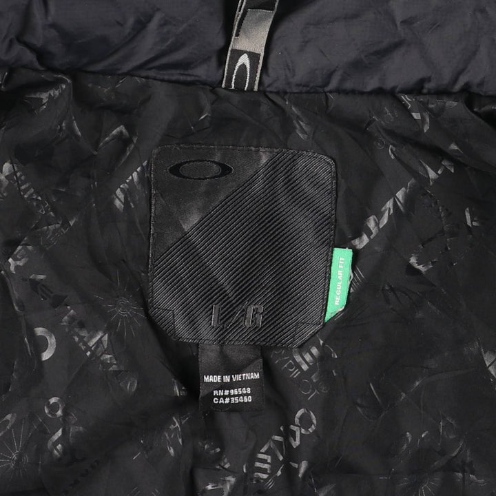 2000'S Oakley Regular Fit Padded Puffer Jacket, Men's Size L Nylon black type Vintage Second Hand