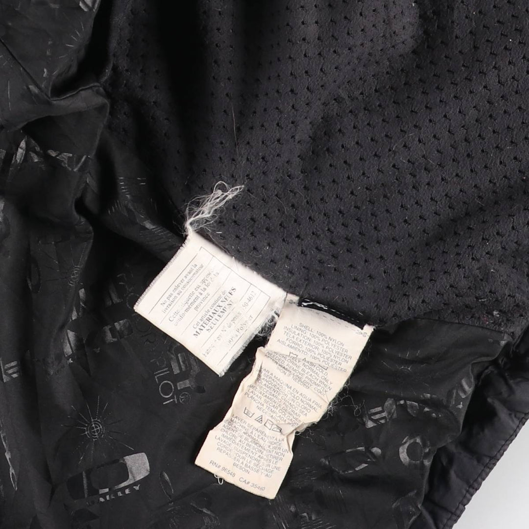 2000'S Oakley Regular Fit Padded Puffer Jacket, Men's Size L Nylon black type Vintage Second Hand