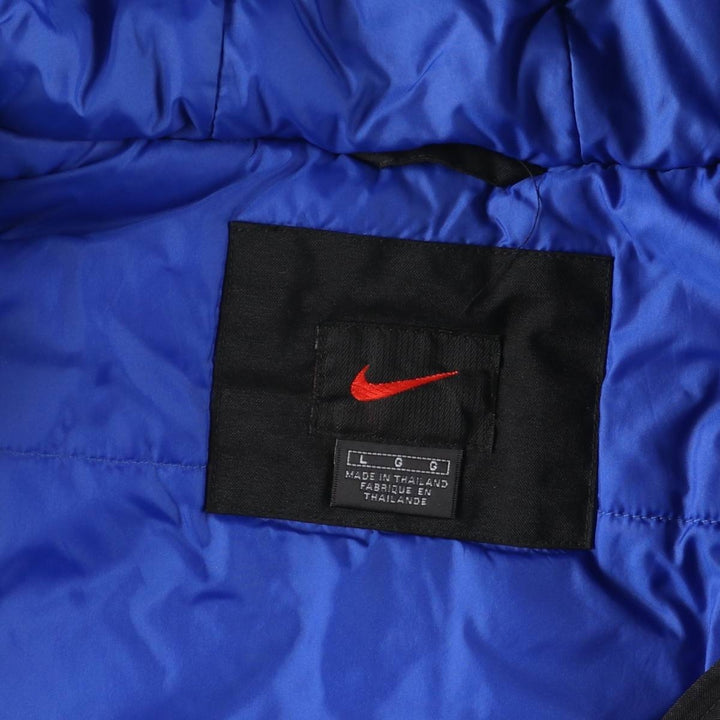 90'S Nike Padded Parka Puffer Jacket Men's Size L Vintage Nylon black type Vintage Second Hand