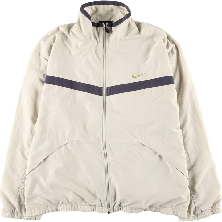 90'S Nike Windbreaker Men's Size L Vintage polyester Beige type Vintage Second Hand