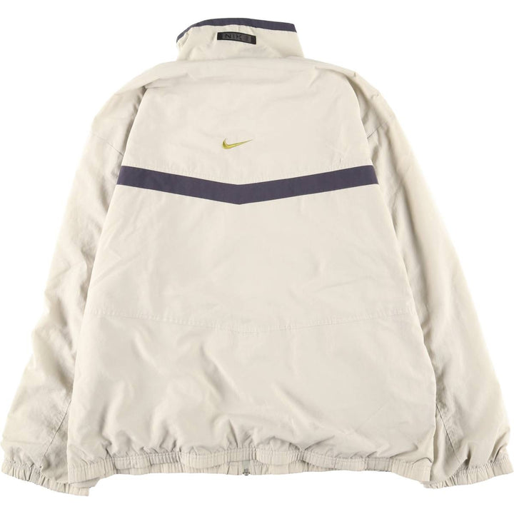 90'S Nike Windbreaker Men's Size L Vintage polyester Beige type Vintage Second Hand