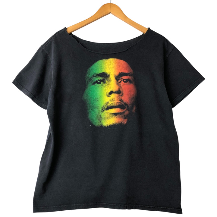BOB MARLEY Bob Marley Cut-Off Band T-Shirt, Men's Size L unclear black type Vintage Second Hand