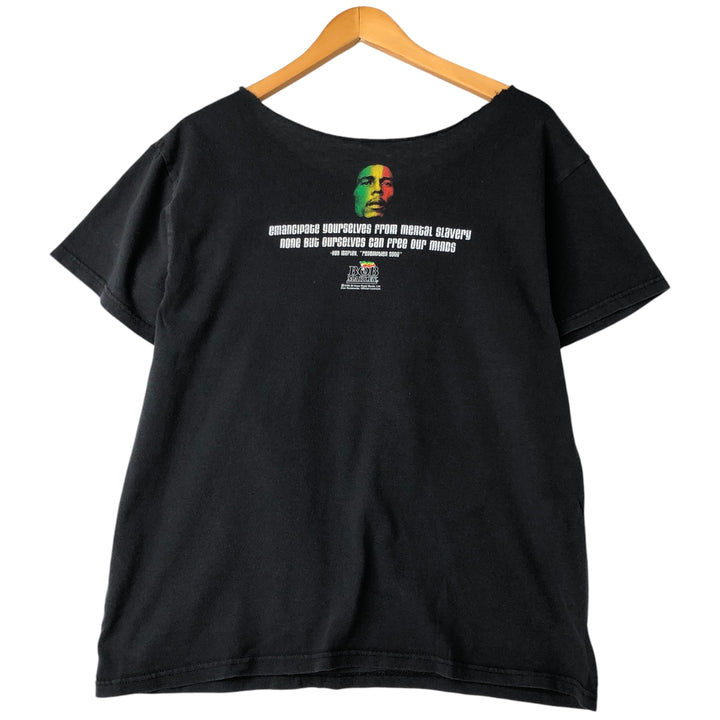 BOB MARLEY Bob Marley Cut-Off Band T-Shirt, Men's Size L unclear black type Vintage Second Hand