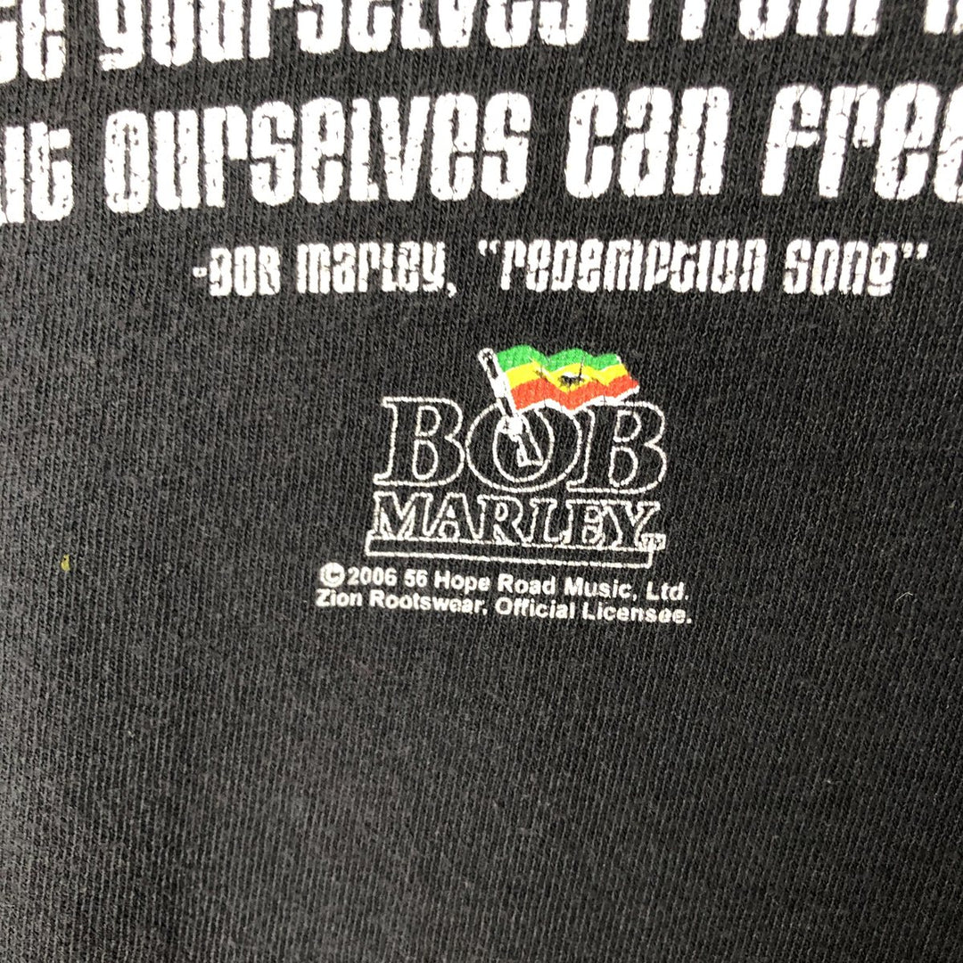 BOB MARLEY Bob Marley Cut-Off Band T-Shirt, Men's Size L unclear black type Vintage Second Hand