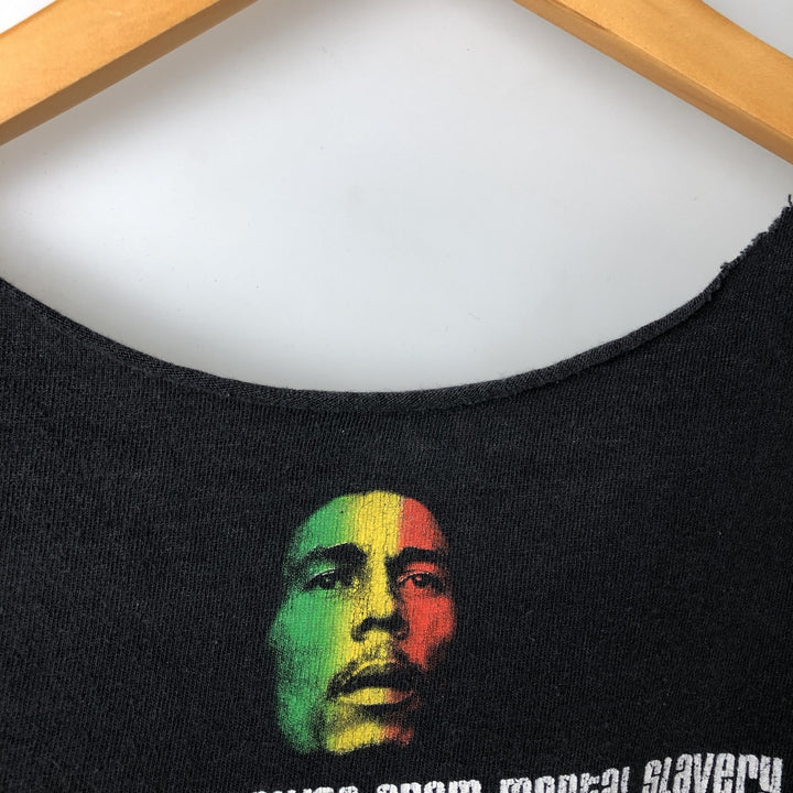 BOB MARLEY Bob Marley Cut-Off Band T-Shirt, Men's Size L unclear black type Vintage Second Hand