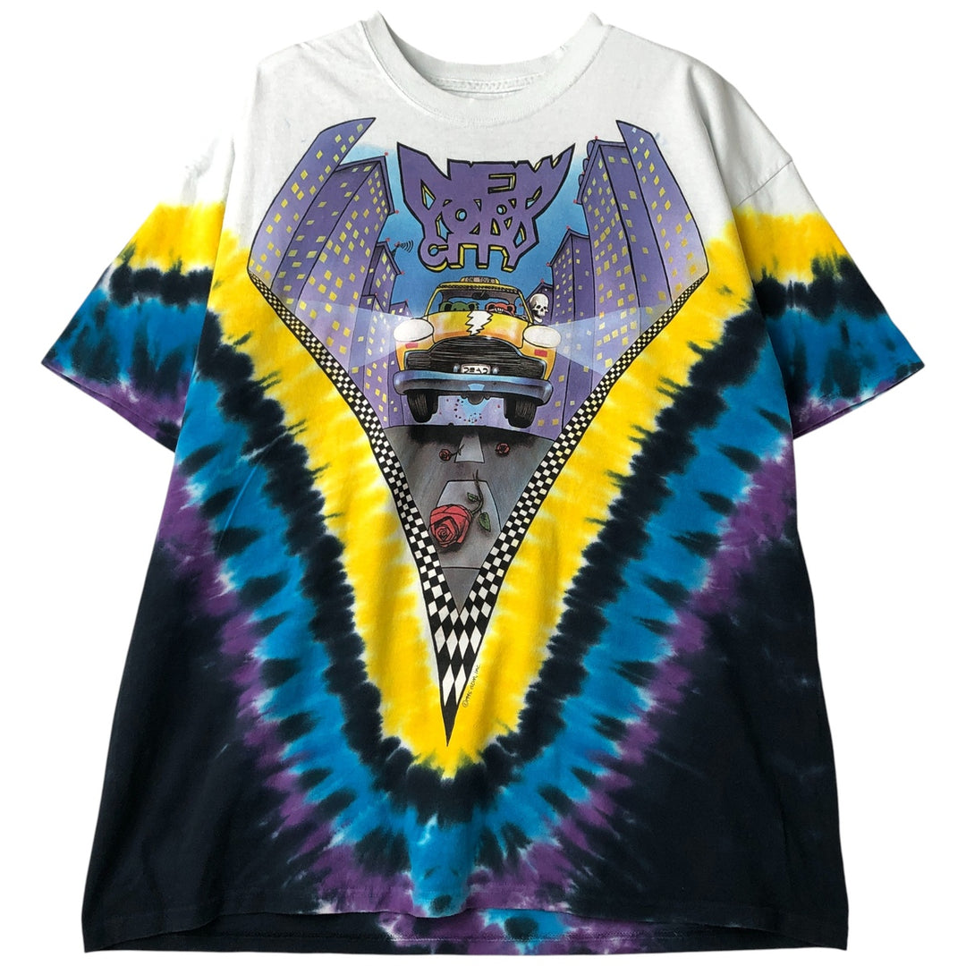 Vintage 2000'S Grateful Dead band T-shirt, size L, men's unclear yellow type Vintage Second Hand