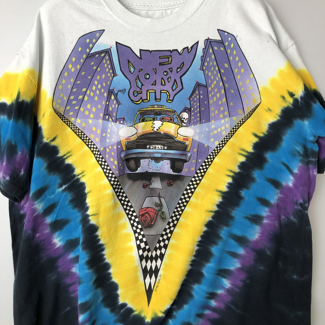 Vintage 2000'S Grateful Dead band T-shirt, size L, men's unclear yellow type Vintage Second Hand