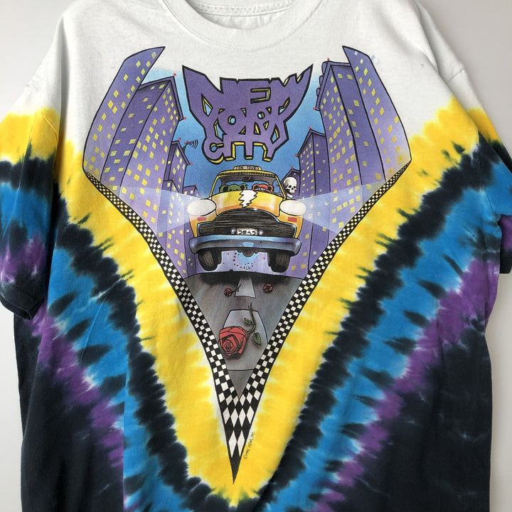 Vintage 2000'S Grateful Dead band T-shirt, size L, men's unclear yellow type Vintage Second Hand