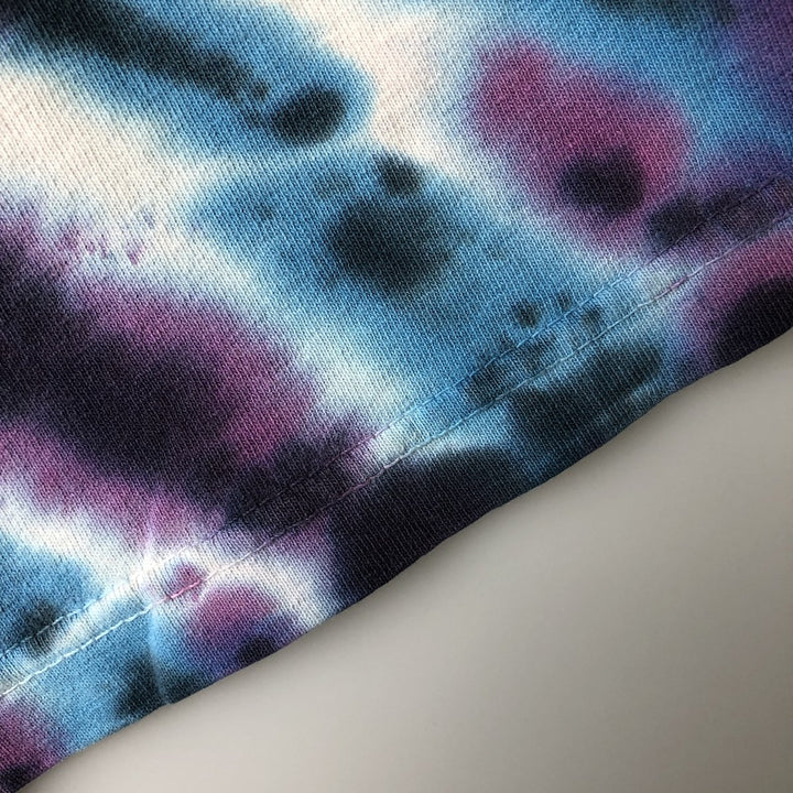 Grateful Dead Skull Pattern Tie-Dye Band T-Shirt, Men's Size XL cotton Blue type light blue Vintage Second Hand