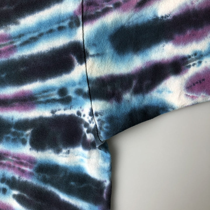 Grateful Dead Skull Pattern Tie-Dye Band T-Shirt, Men's Size XL cotton Blue type light blue Vintage Second Hand