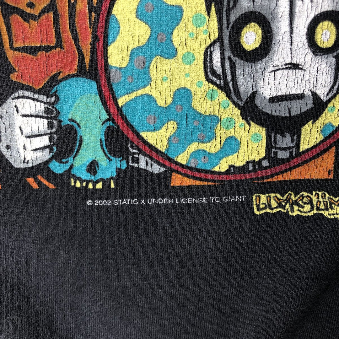 2000'S ALSTYLE Static-X Band T-Shirt, Made in USA, Men's XXL cotton black type Vintage Second Hand