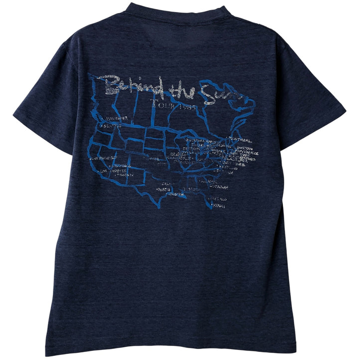 Vintage Eric Clapton band T-shirt, Made in USA, Men's Size Medium cotton navy blue type Vintage Second Hand