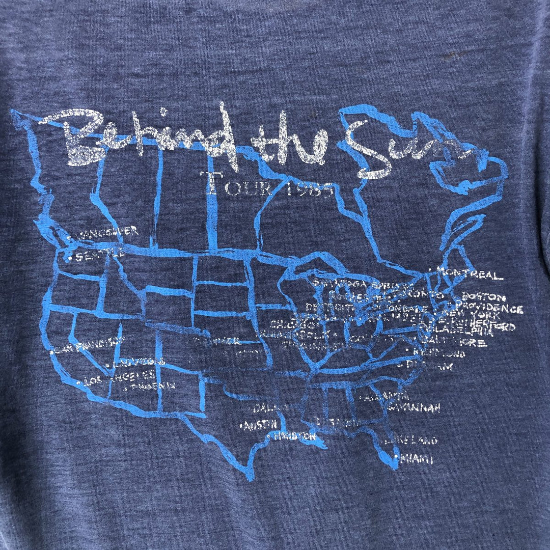 Vintage Eric Clapton band T-shirt, Made in USA, Men's Size Medium cotton navy blue type Vintage Second Hand