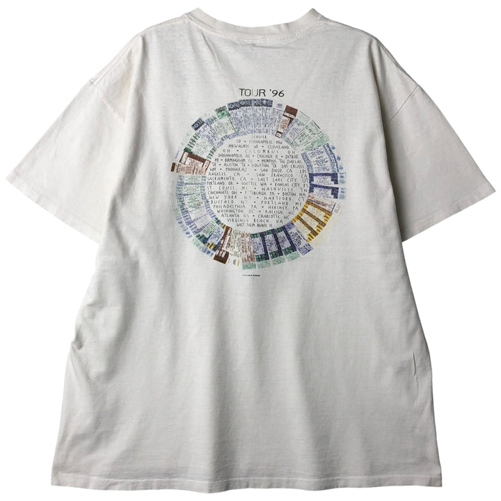 Vintage 90'S Delta Blues Traveler band T-shirt, Made in USA, Men's XL cotton white type Vintage Second Hand