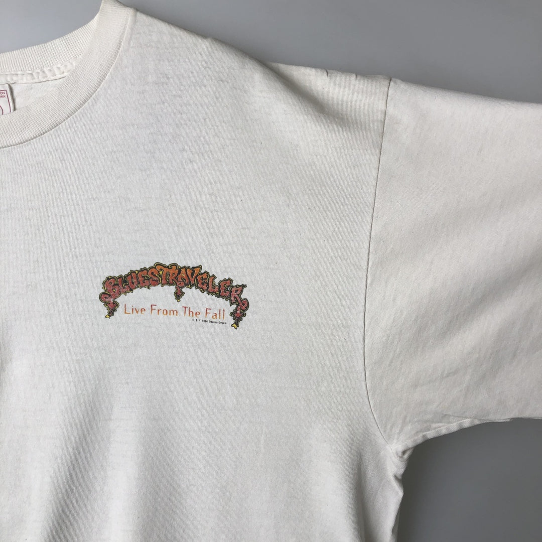 Vintage 90'S Delta Blues Traveler band T-shirt, Made in USA, Men's XL cotton white type Vintage Second Hand