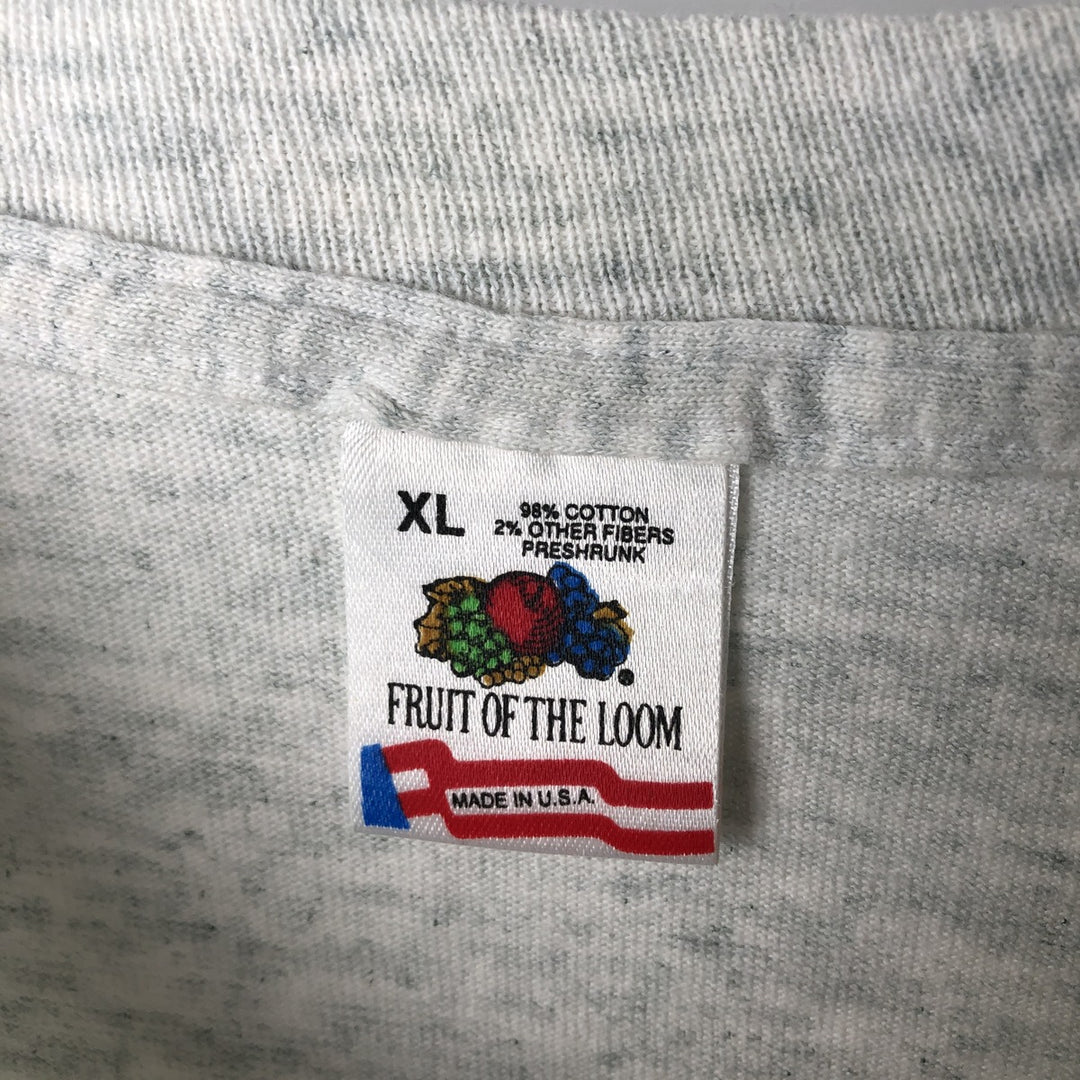 Vintage 90'S Fruit of the Loom Charlie Parker band T-shirt, Made in USA, Men's XL cotton gray type Vintage Second Hand