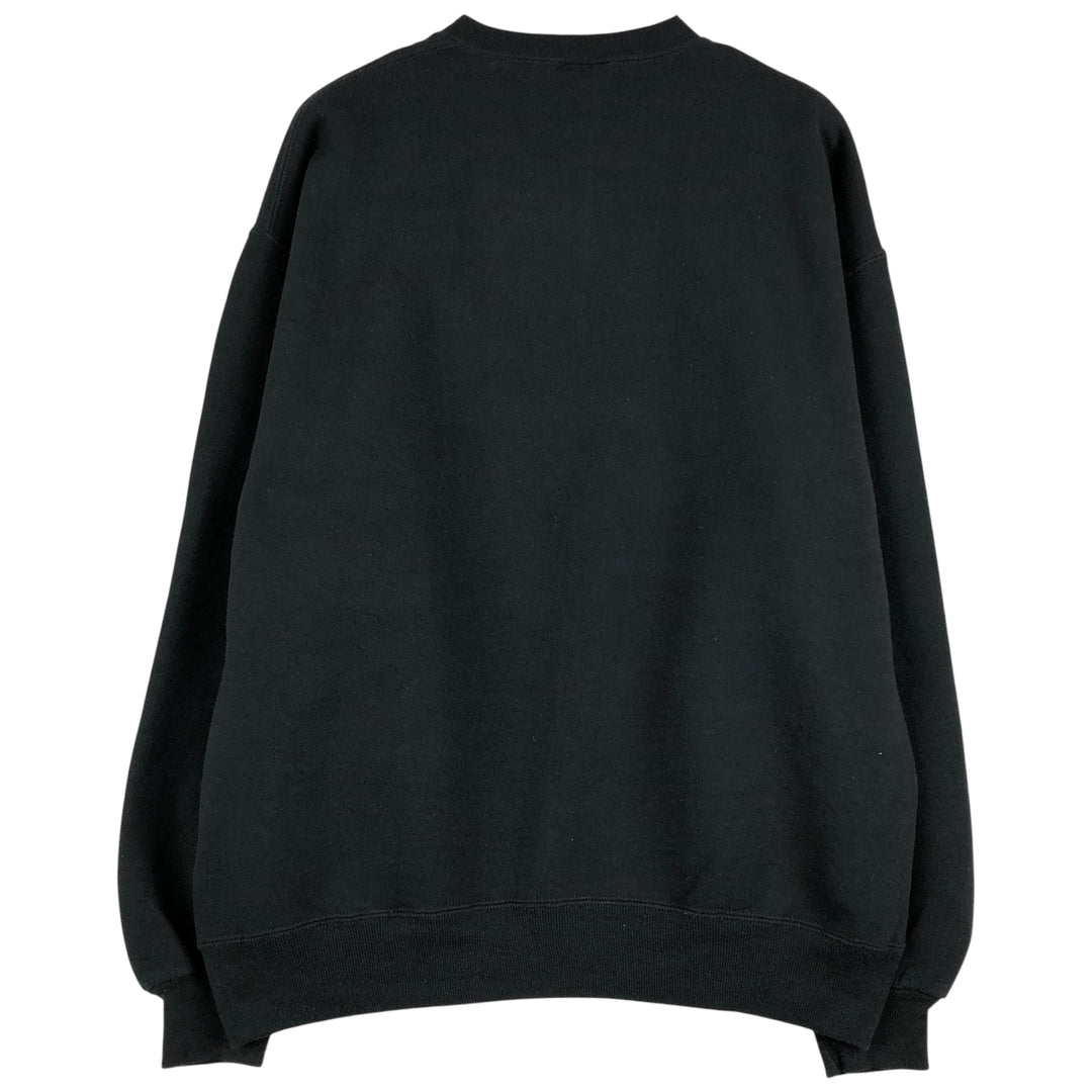 Vintage 90'S Russell ATHLETIC college sweatshirt, made in the USA, size XL, men's cotton black type Vintage Second Hand