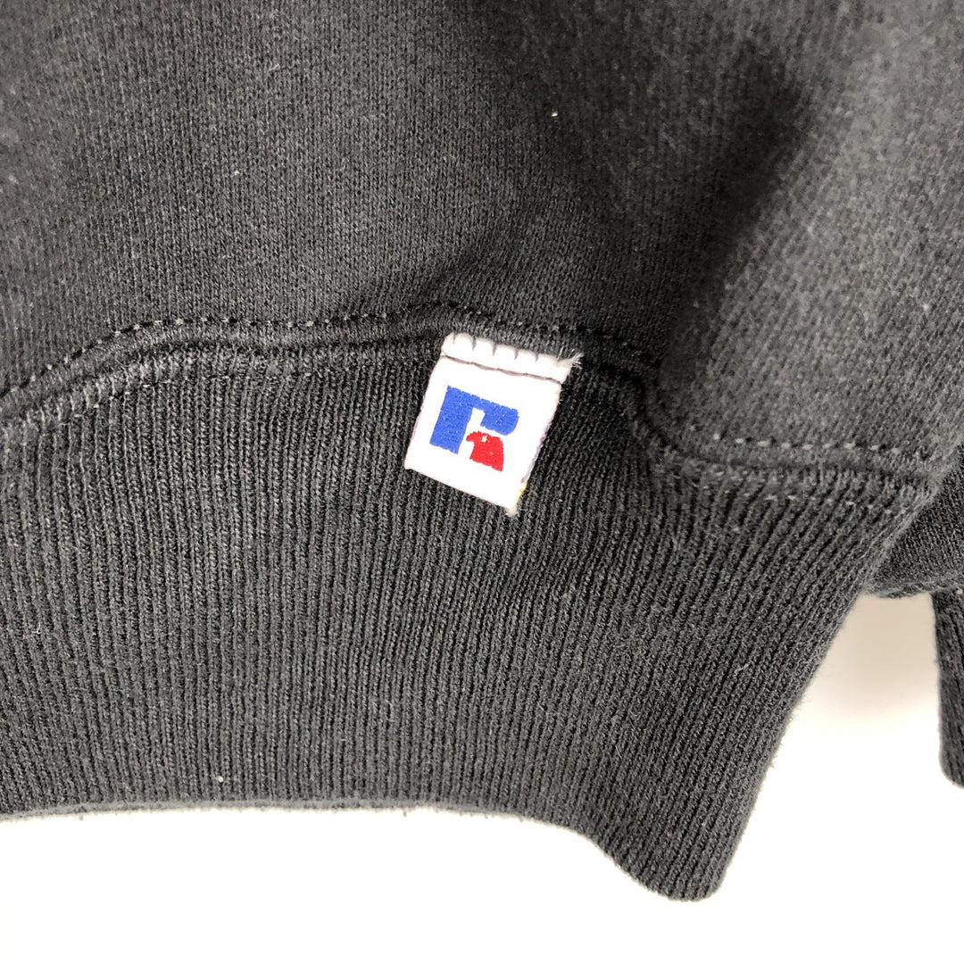 Vintage 90'S Russell ATHLETIC college sweatshirt, made in the USA, size XL, men's cotton black type Vintage Second Hand