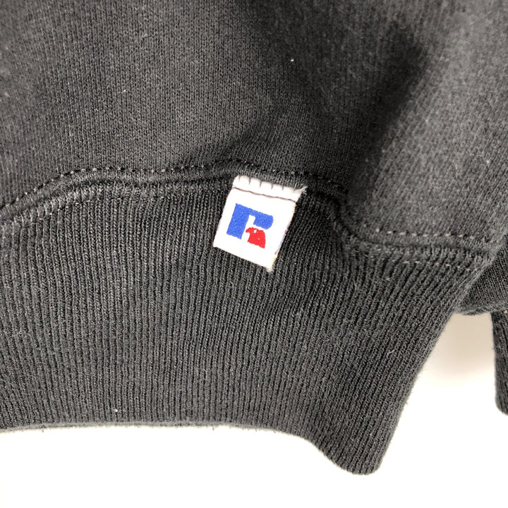 Vintage 90'S Russell ATHLETIC college sweatshirt, made in the USA, size XL, men's cotton black type Vintage Second Hand