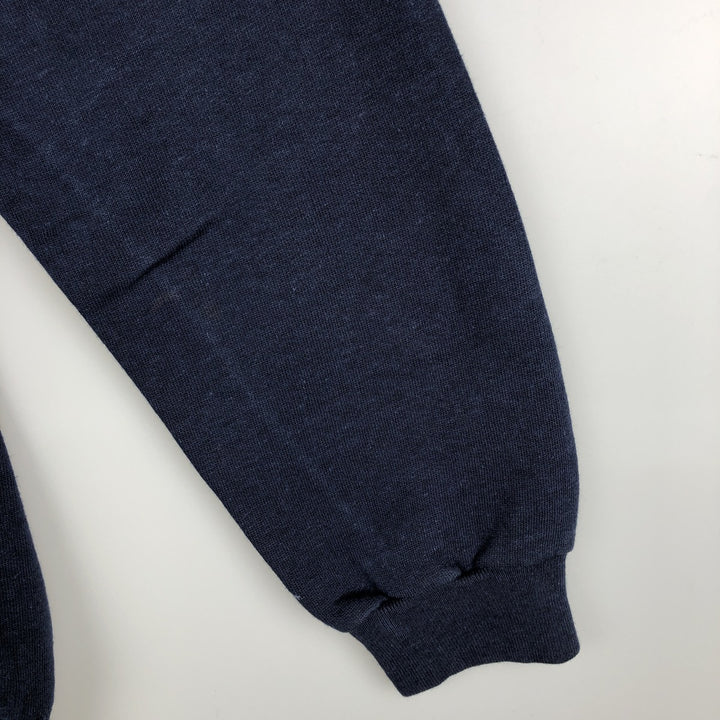 Triple Print College Sweatshirt, Men's Size L acrylic navy blue type Vintage Second Hand