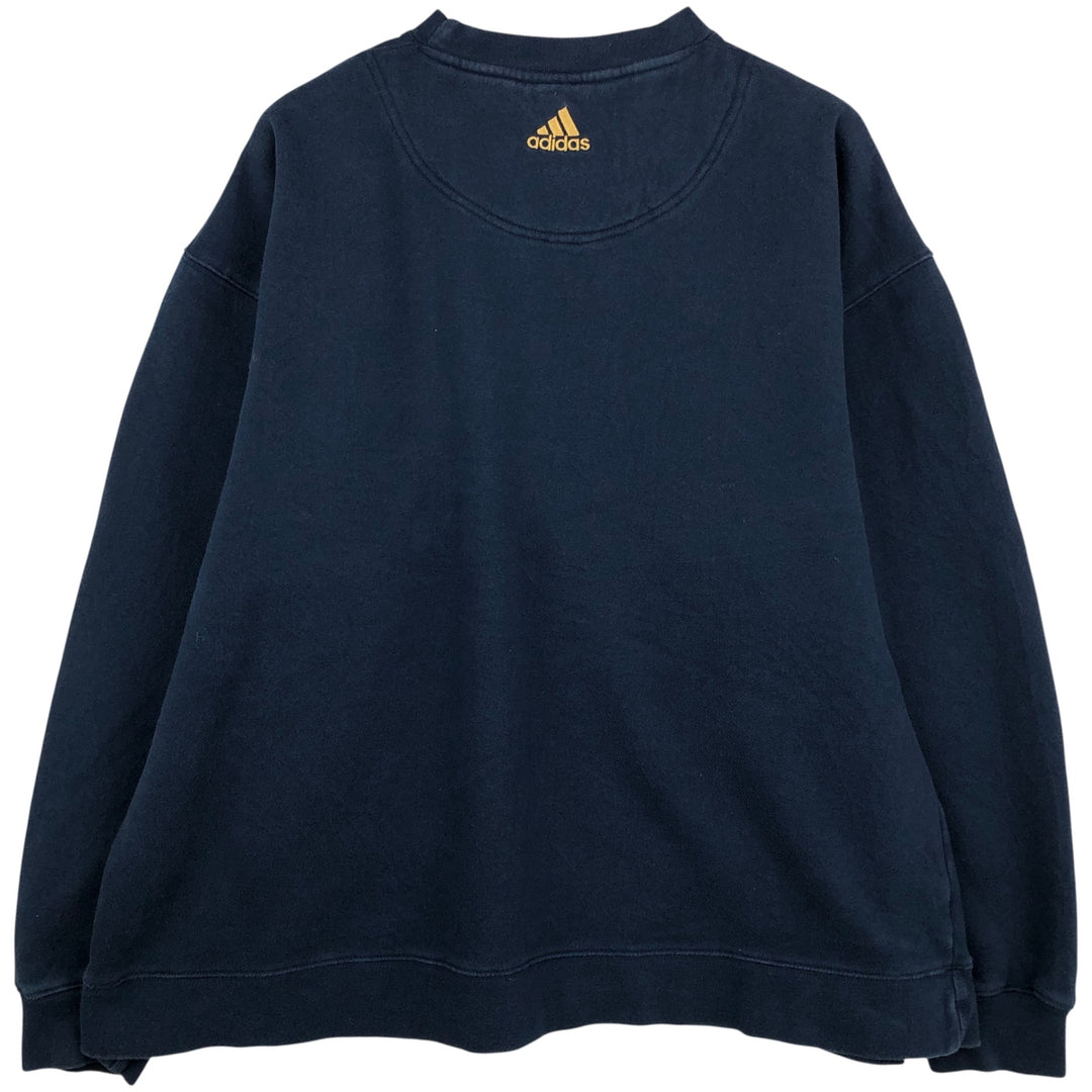 Adidas Notre Dame Fighting Irish College Sweatshirt, Men's Size L cotton navy blue type Vintage Second Hand