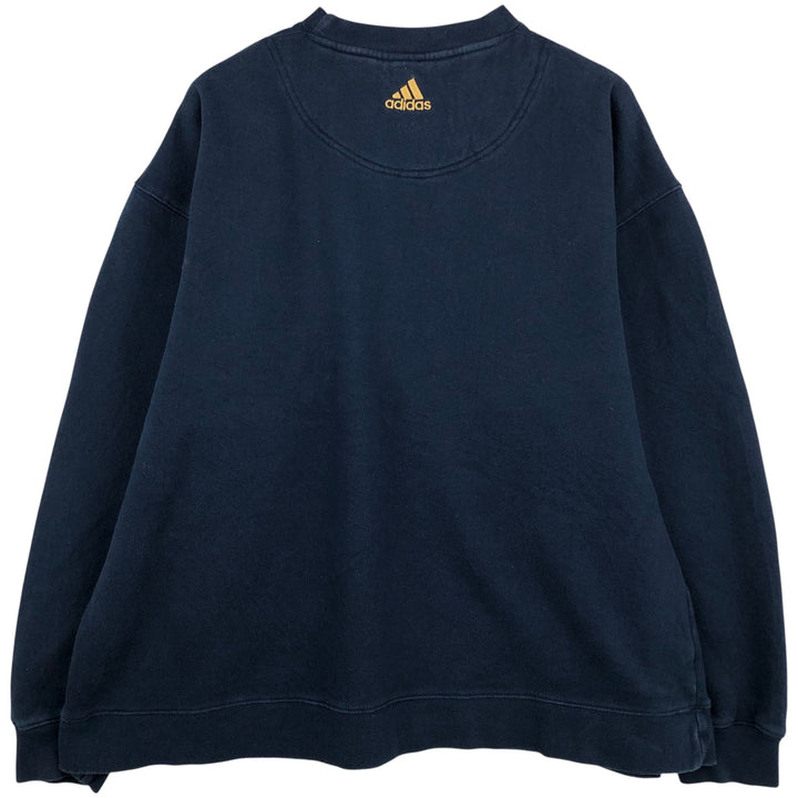 Adidas Notre Dame Fighting Irish College Sweatshirt, Men's Size L cotton navy blue type Vintage Second Hand