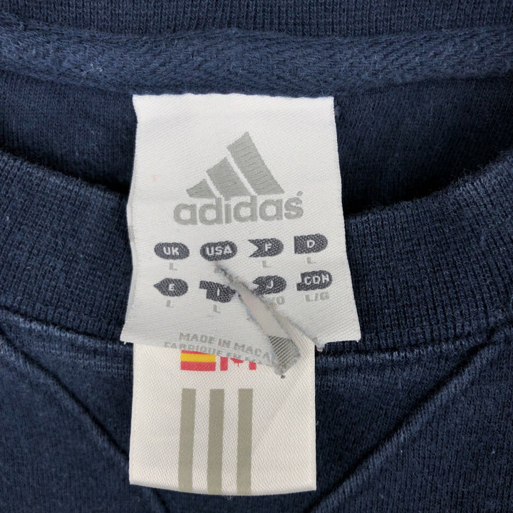 Adidas Notre Dame Fighting Irish College Sweatshirt, Men's Size L cotton navy blue type Vintage Second Hand