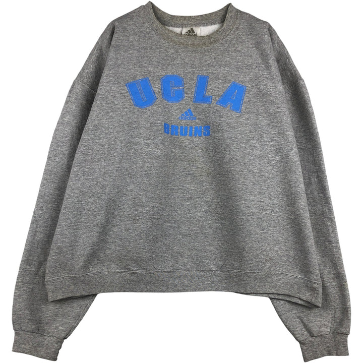 Adidas UCLA College Sweatshirt, Men's Size XL cotton gray type Vintage Second Hand
