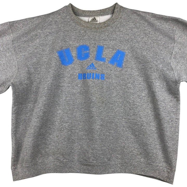 Adidas UCLA College Sweatshirt, Men's Size XL cotton gray type Vintage Second Hand