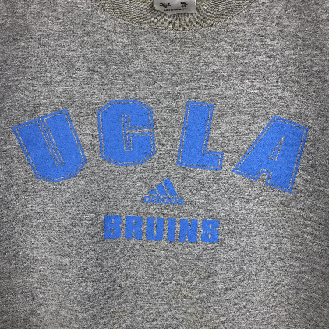Adidas UCLA College Sweatshirt, Men's Size XL cotton gray type Vintage Second Hand