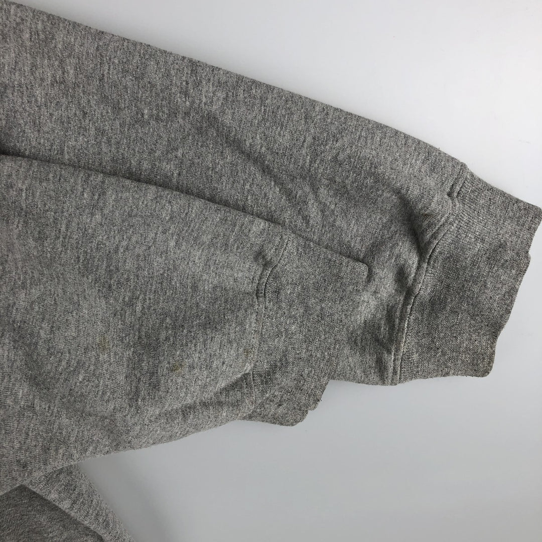 90s-00'S Nike Team College Sweatshirt, Made in USA, Men's Size XL cotton gray type Vintage Second Hand