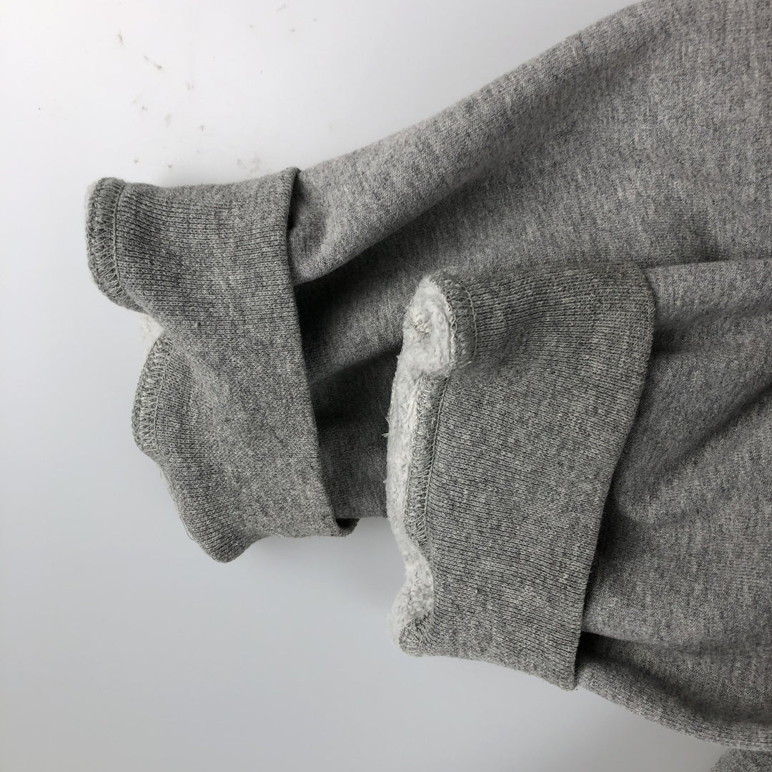 90s-00'S Nike Team College Sweatshirt, Made in USA, Men's Size XL cotton gray type Vintage Second Hand