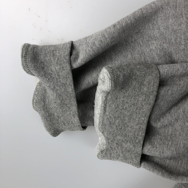 90s-00'S Nike Team College Sweatshirt, Made in USA, Men's Size XL cotton gray type Vintage Second Hand