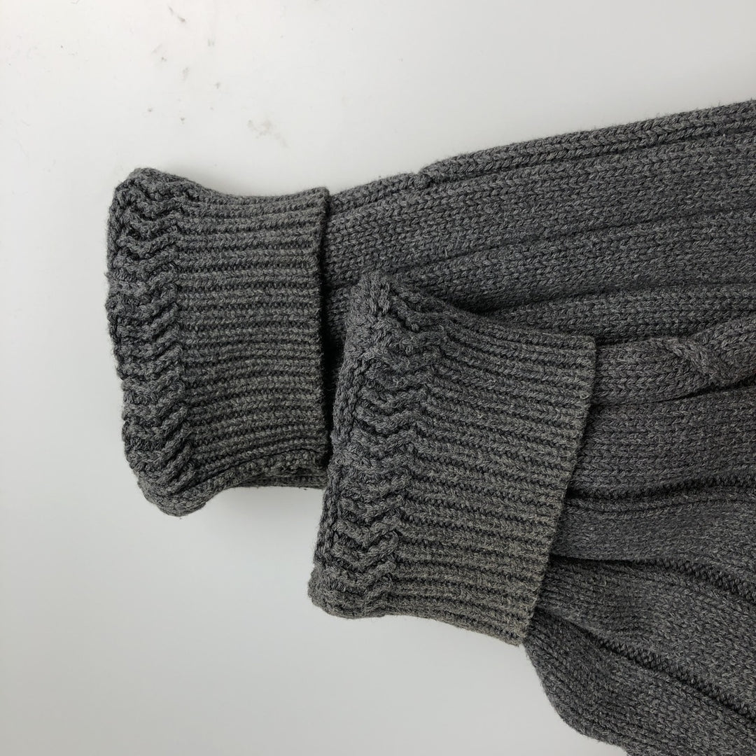 NAUTICA Cotton Knit Sweater, Men's Size XL cotton Charcoal Vintage Second Hand