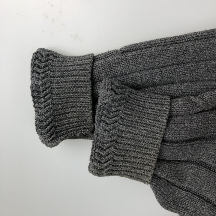 NAUTICA Cotton Knit Sweater, Men's Size XL cotton Charcoal Vintage Second Hand