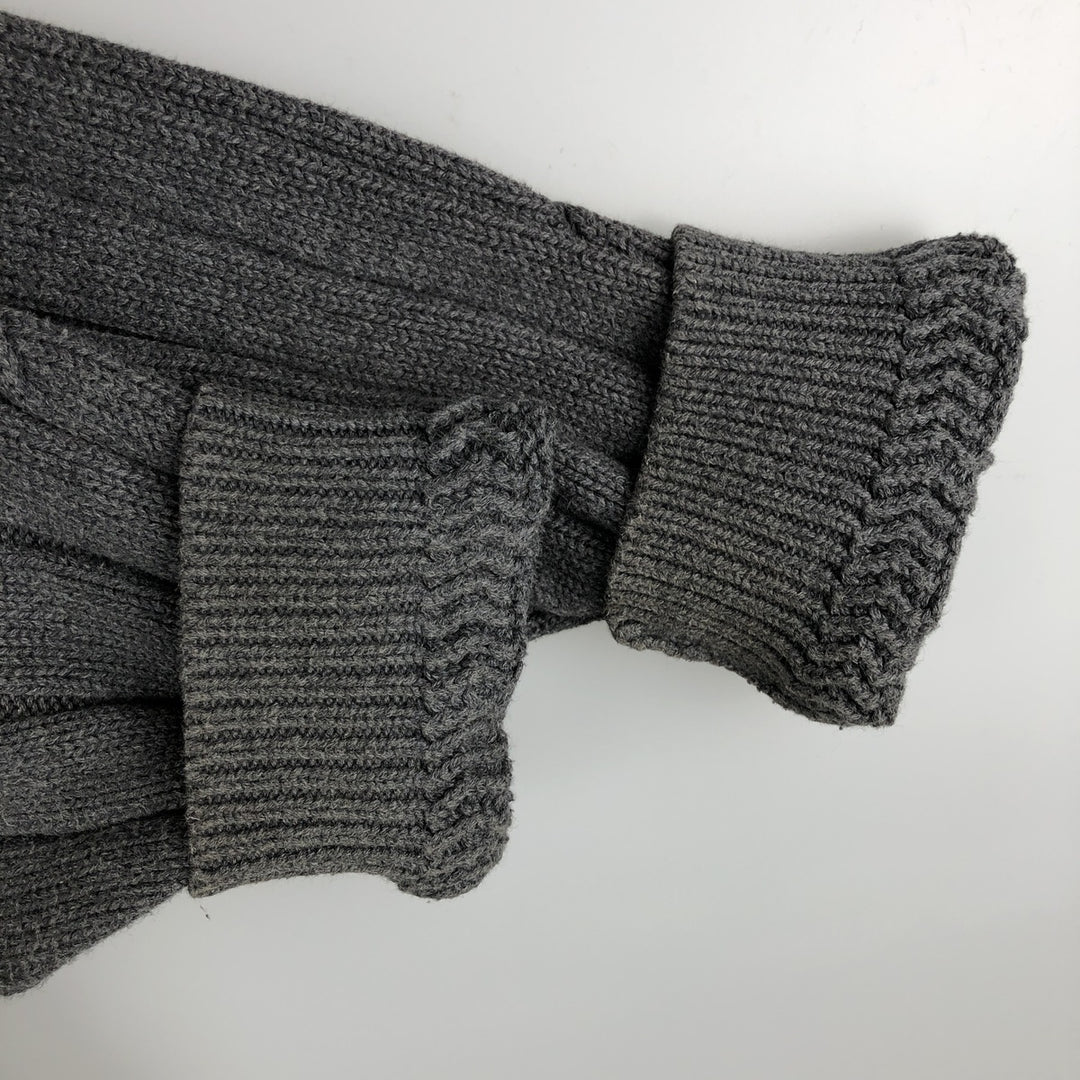 NAUTICA Cotton Knit Sweater, Men's Size XL cotton Charcoal Vintage Second Hand