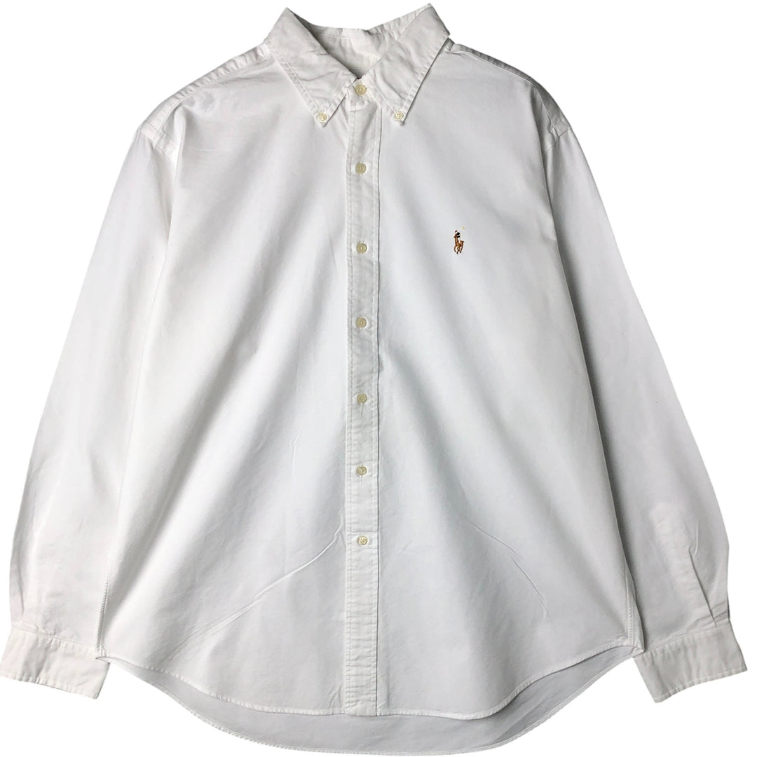 Ralph Lauren Classic Fit Long Sleeve Button Down Shirt Men's XL cotton white type Vintage Second Hand