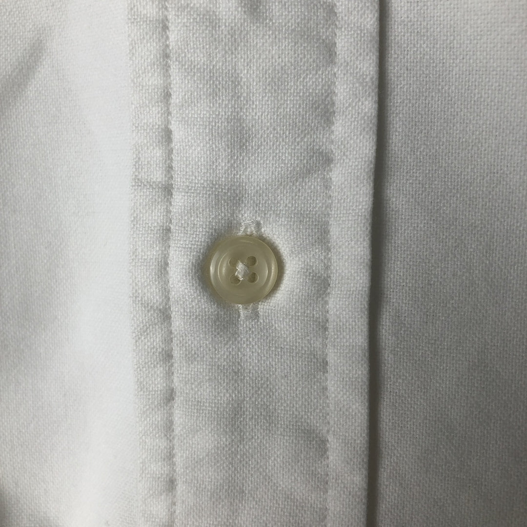 Ralph Lauren YARMOUTH long sleeve button down shirt, men's size L cotton white type Vintage Second Hand
