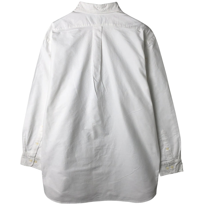 Ralph Lauren YARMOUTH long sleeve button down shirt, men's XL size cotton white type Vintage Second Hand