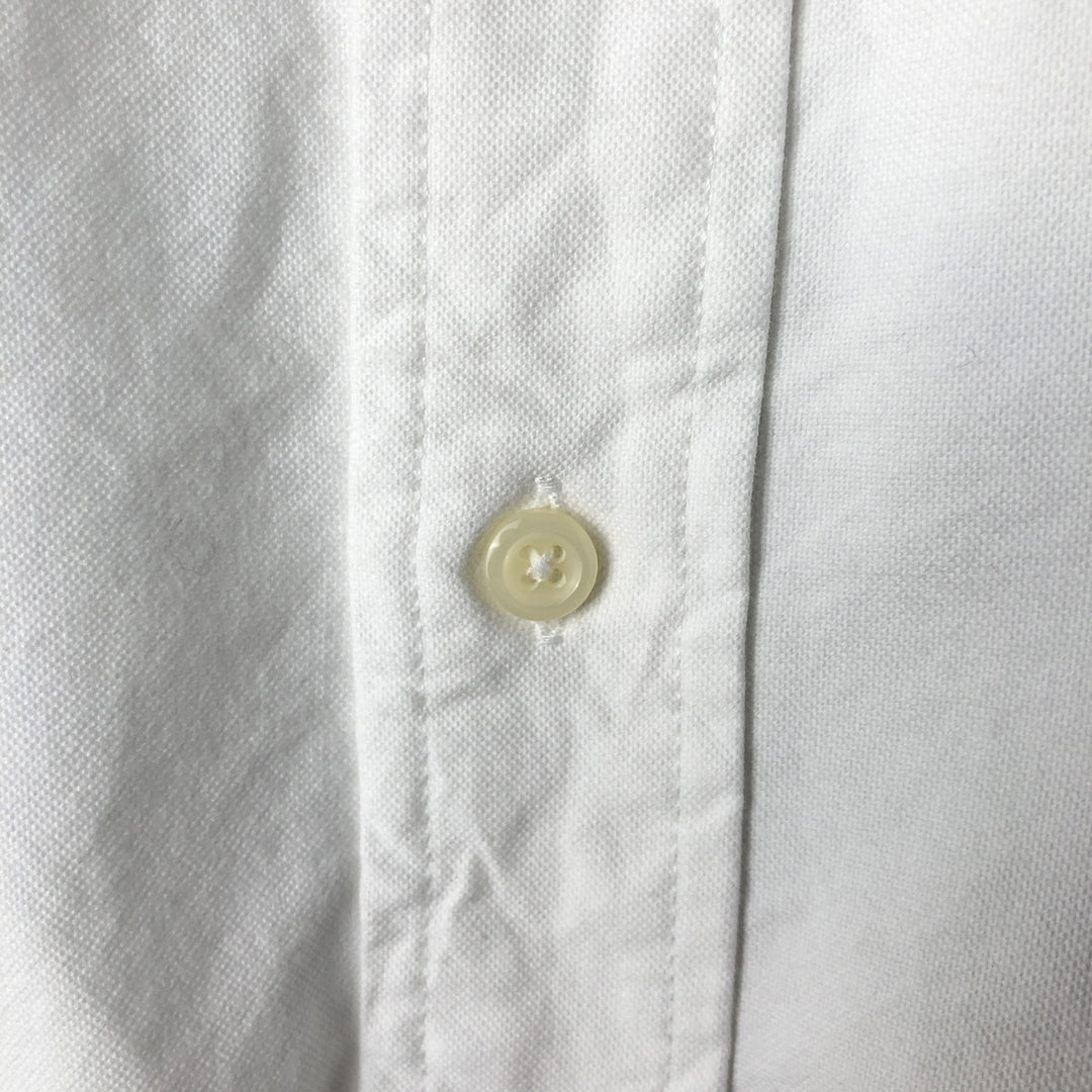 Ralph Lauren YARMOUTH long sleeve button down shirt, men's XL size cotton white type Vintage Second Hand
