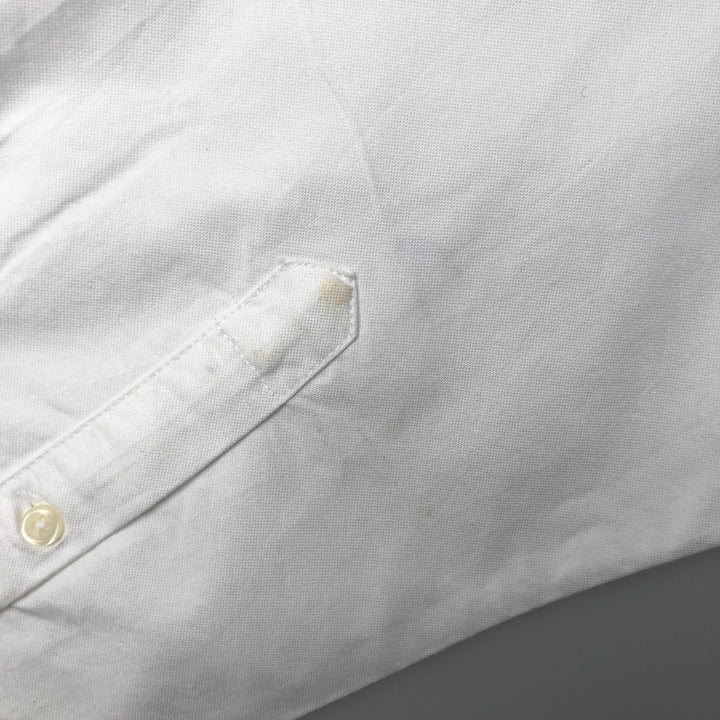 Ralph Lauren YARMOUTH long sleeve button down shirt, men's XL size cotton white type Vintage Second Hand
