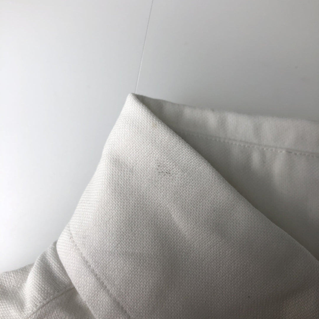 Ralph Lauren YARMOUTH long sleeve button down shirt, men's size L cotton white type Vintage Second Hand