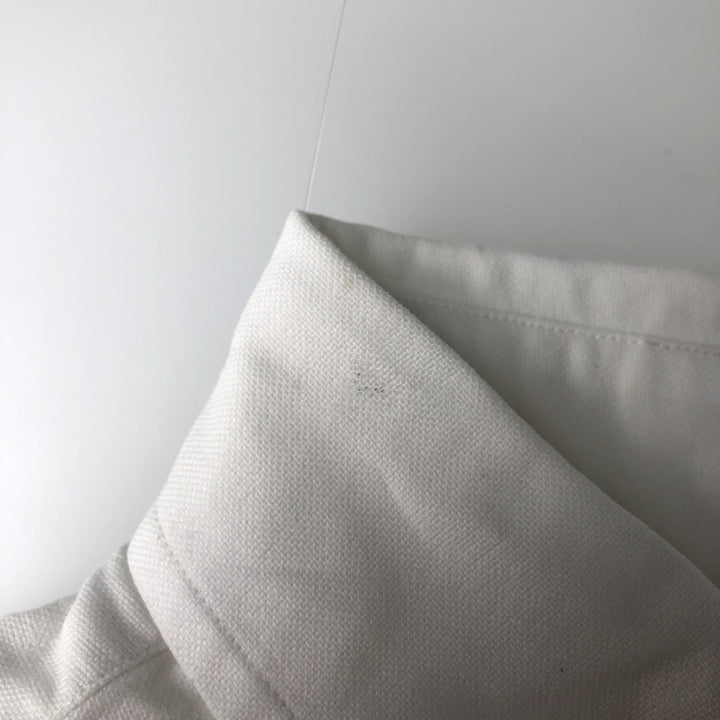Ralph Lauren YARMOUTH long sleeve button down shirt, men's size L cotton white type Vintage Second Hand