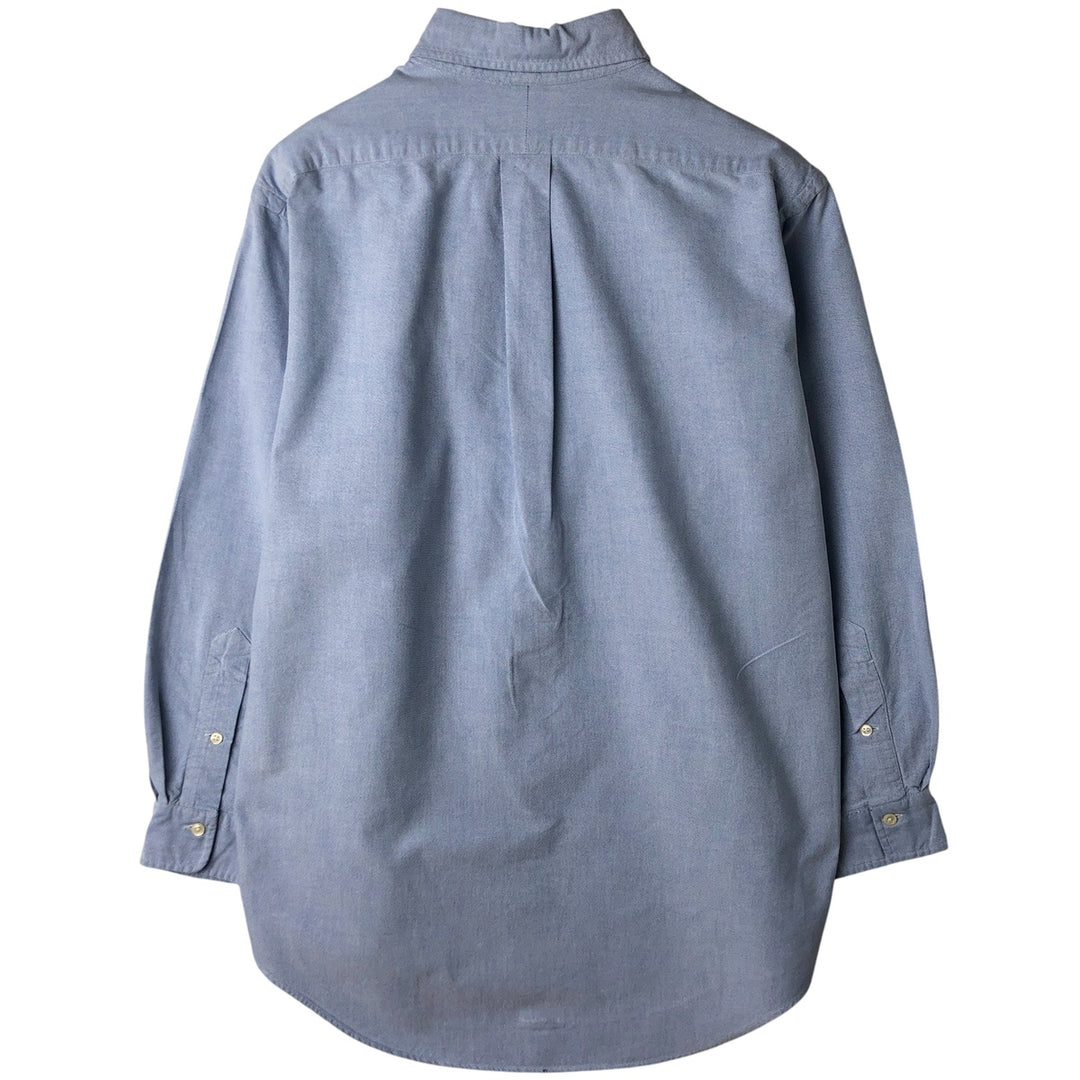 Ralph Lauren long sleeve button down shirt, men's size M cotton Navy blue Vintage Second Hand