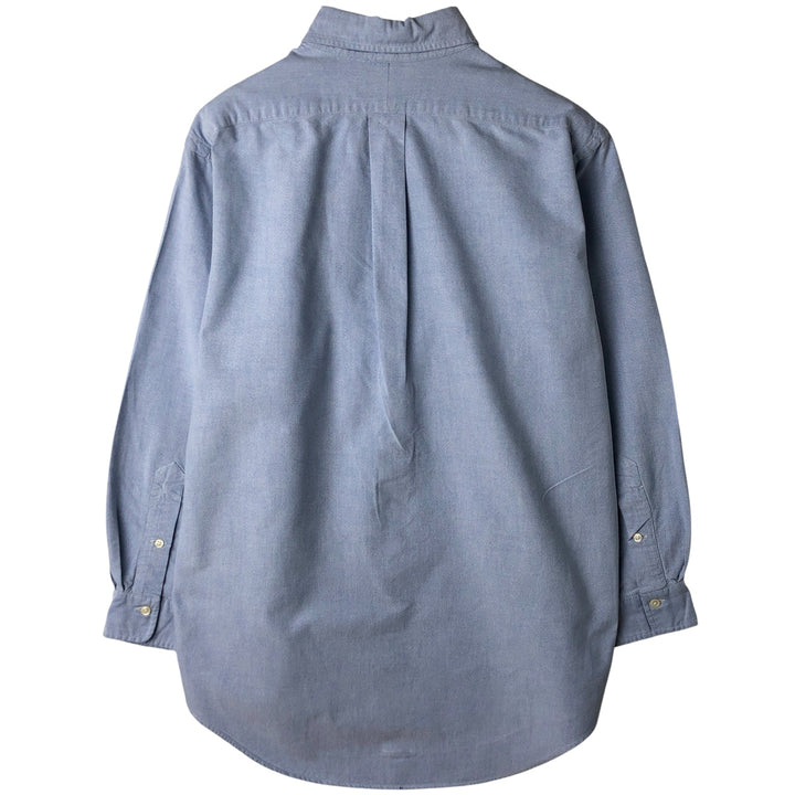 Ralph Lauren long sleeve button down shirt, men's size M cotton Navy blue Vintage Second Hand